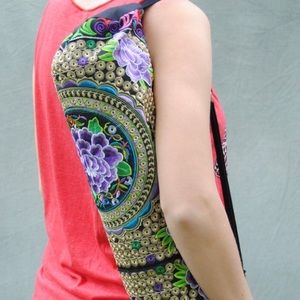 Thai Embroidered Yoga Mat Bag